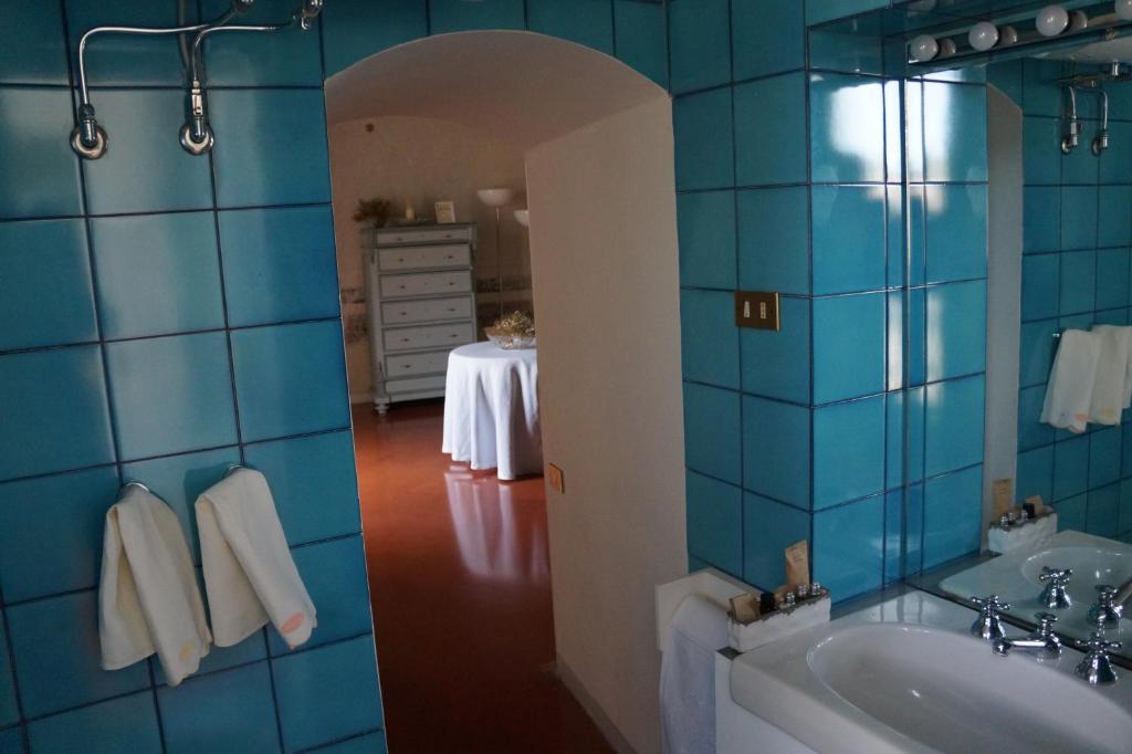 Koupelna v ubytování Palazzo Bernardini B & B