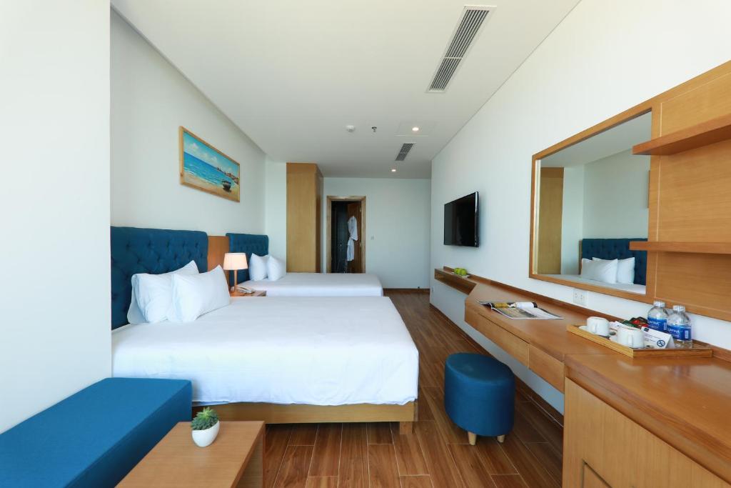Suite 2 Giường Đơn Có Ban Công Nhìn Ra Biển