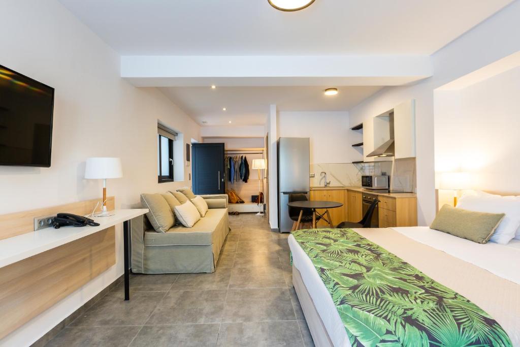 Posteľ alebo postele v izbe v ubytovaní T Hotel Premium Suites