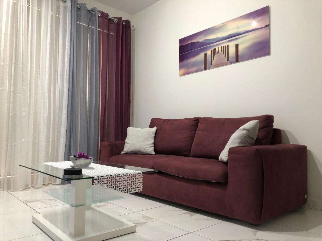 Posezení v ubytování Marsascala Sea View Apartment & Penthouse