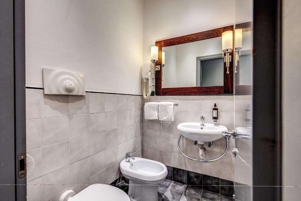 Koupelna v ubytování Hotel Giuggioli