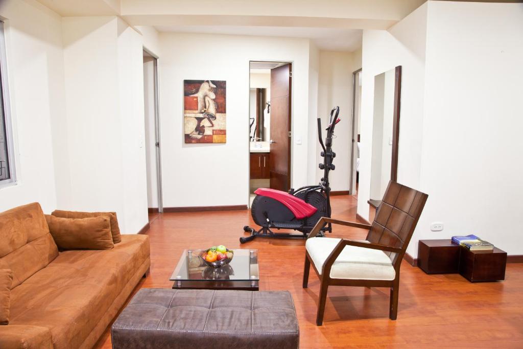 Posezení v ubytování Aparta-Suites Mirador del Recuerdo