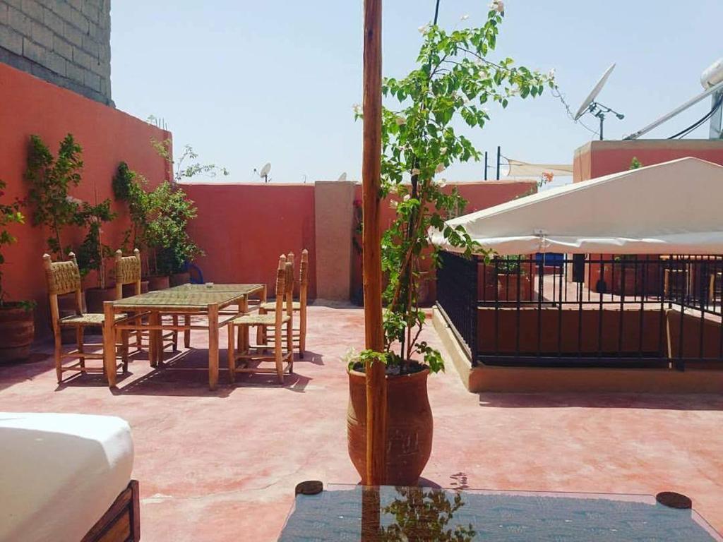 Restaurace v ubytování Riad Abjaou