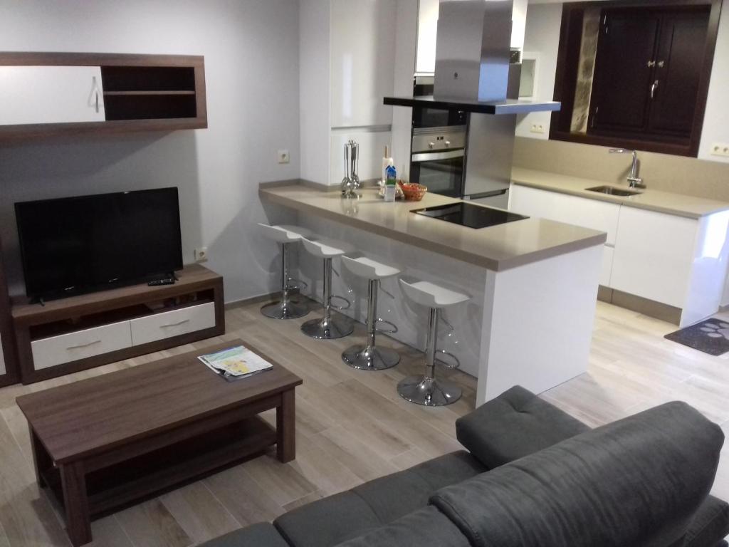 Η κουζίνα ή μικρή κουζίνα στο Casa Tras Do Rio