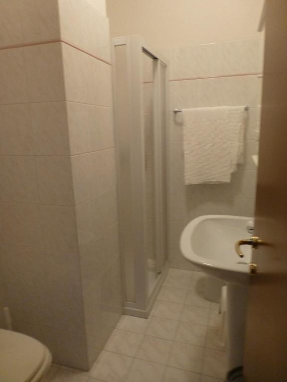Koupelna v ubytování Hotel Sole
