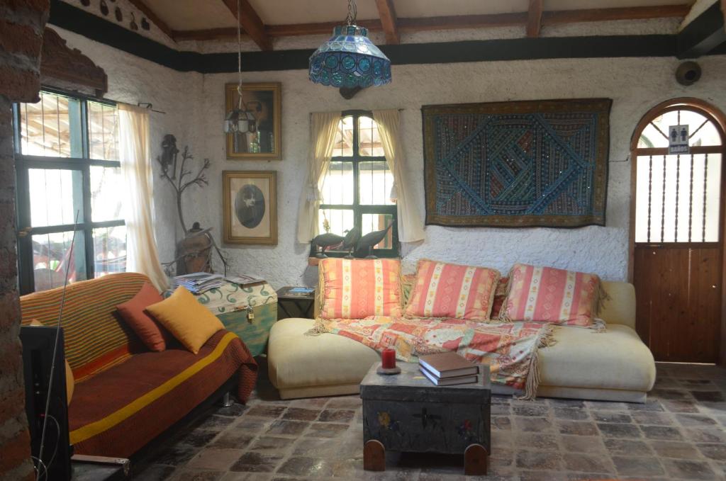 Posezení v ubytování Hacienda Gonzabal
