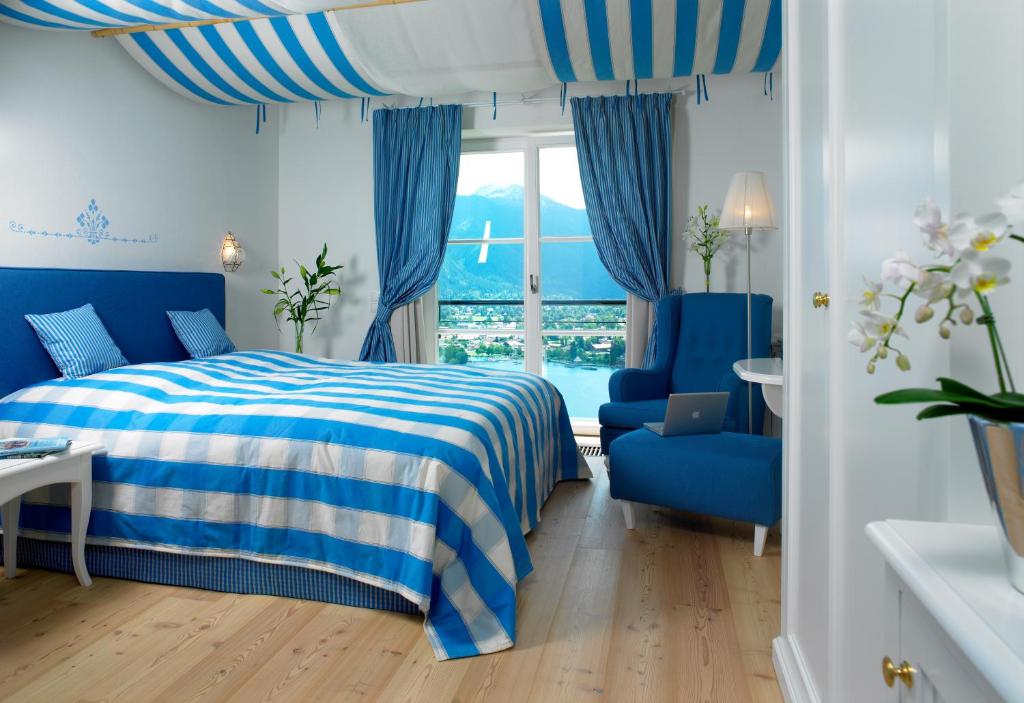 Postel nebo postele na pokoji v ubytování Hotel Leeberghof