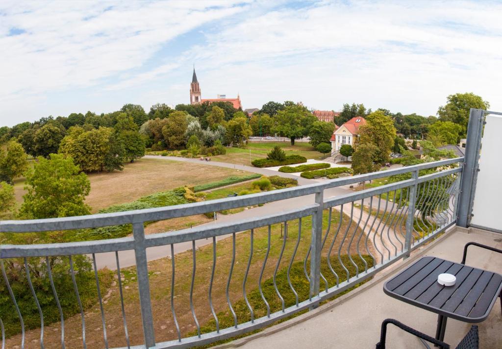 Balkón nebo terasa v ubytování Parkhotel Neubrandenburg