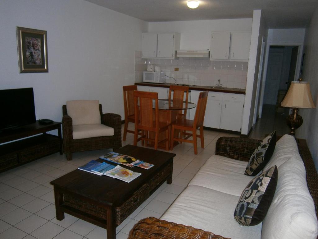 Posezení v ubytování L'Esperance Hotel