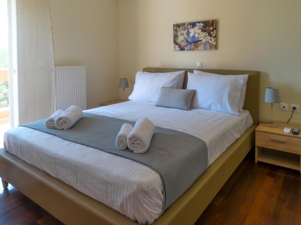 Postel nebo postele na pokoji v ubytování La Corona d' oro