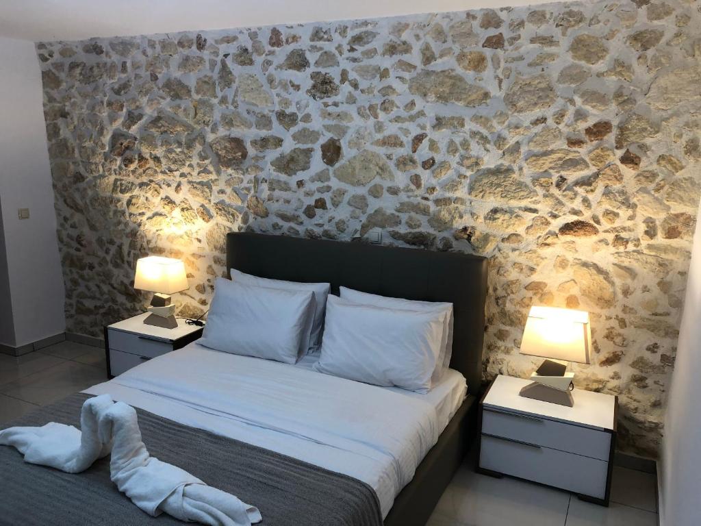 Posteľ alebo postele v izbe v ubytovaní Wave Apartment