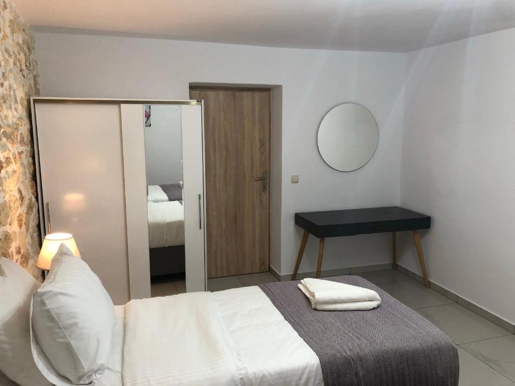 Posteľ alebo postele v izbe v ubytovaní Wave Apartment