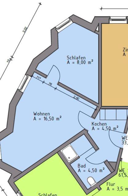 Apartments in der Jahnallee 20 Waldplatzpalais - One-Bedroom Apartment
