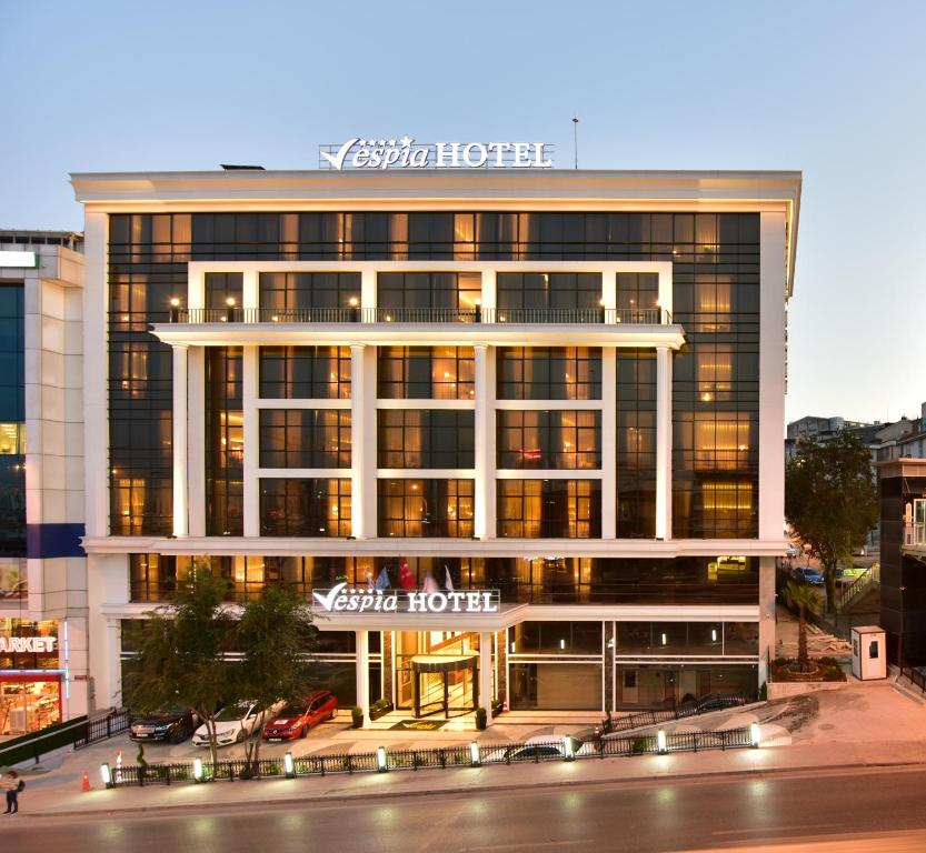 una representación de un edificio con un hotel en Vespia Hotel en Estambul