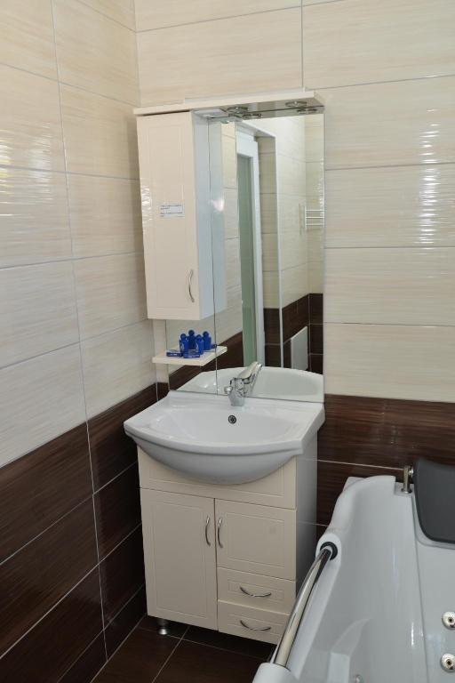 Koupelna v ubytování Hotel Konstantin