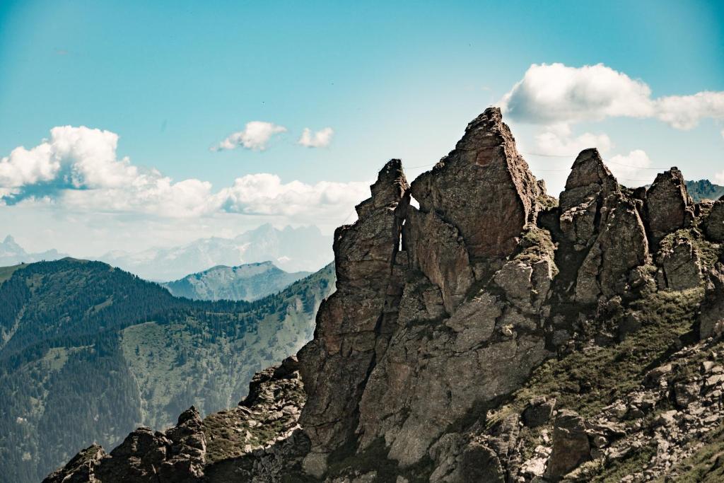 Nespecifikovaný výhled na hory nebo výhled na hory při pohledu z bed and breakfast