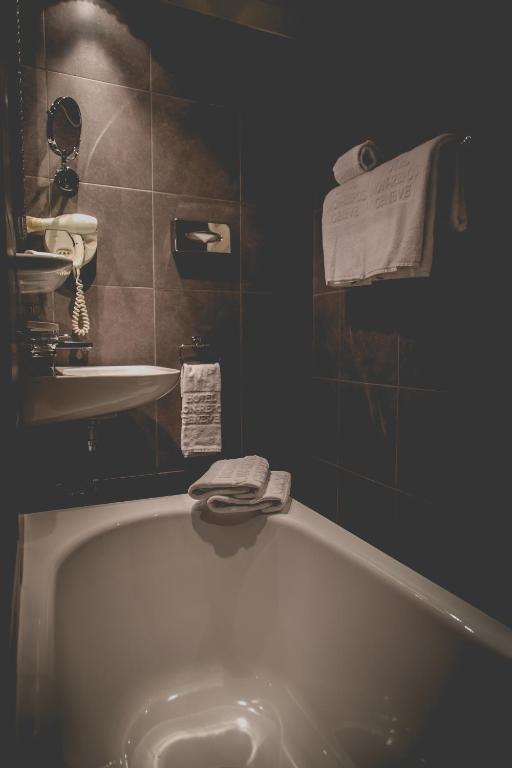 Koupelna v ubytování Hotel Mon Repos