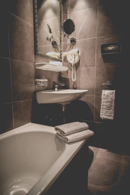 Koupelna v ubytování Hotel Mon Repos