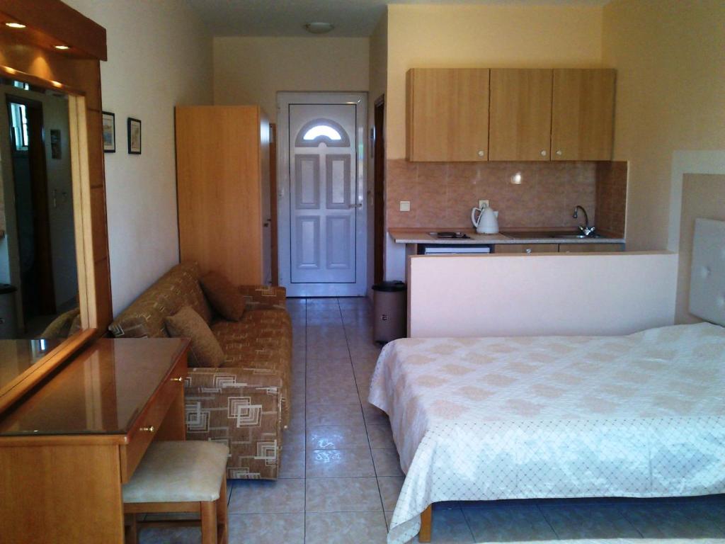Kuchyň nebo kuchyňský kout v ubytování Summer Memories Aparthotel