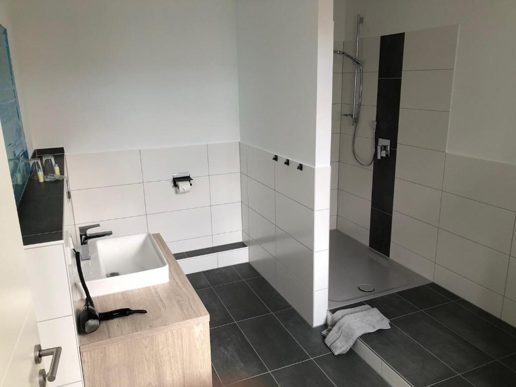 Koupelna v ubytování Landhotel Zur Bretzel