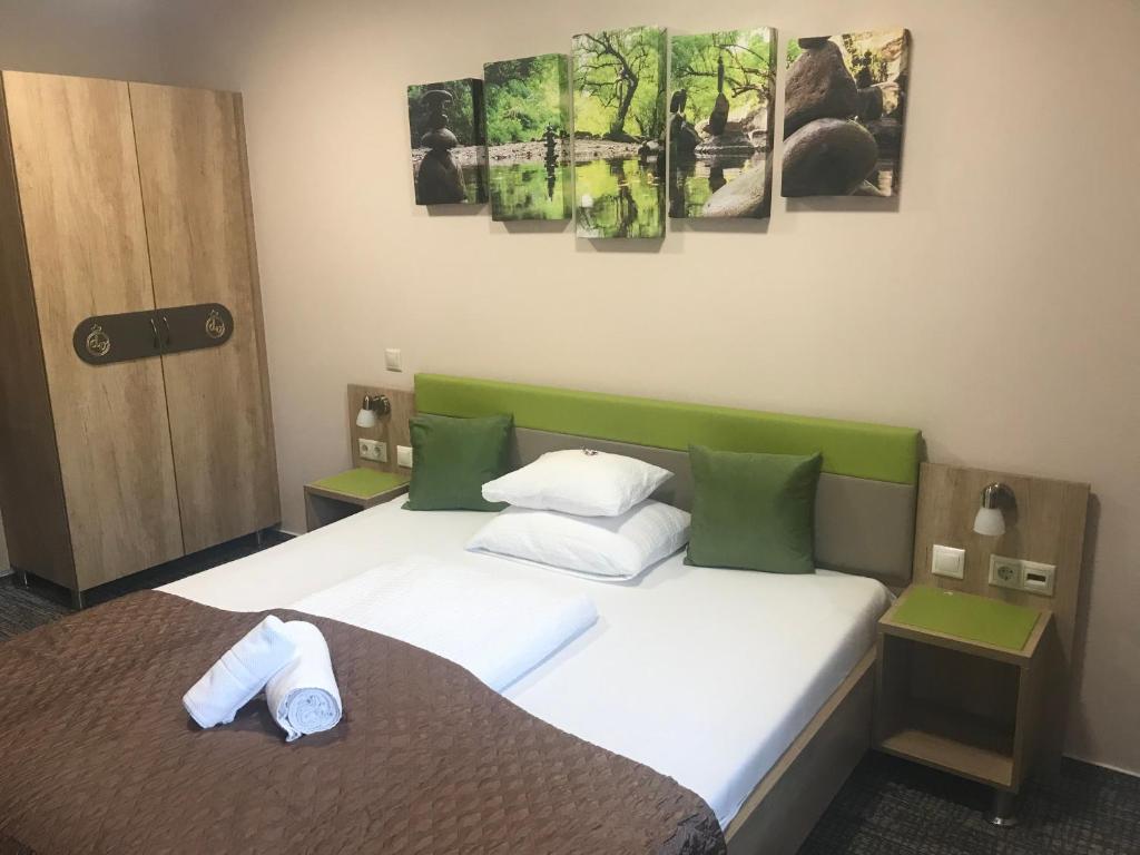 Posteľ alebo postele v izbe v ubytovaní Hotel Dolce Vita