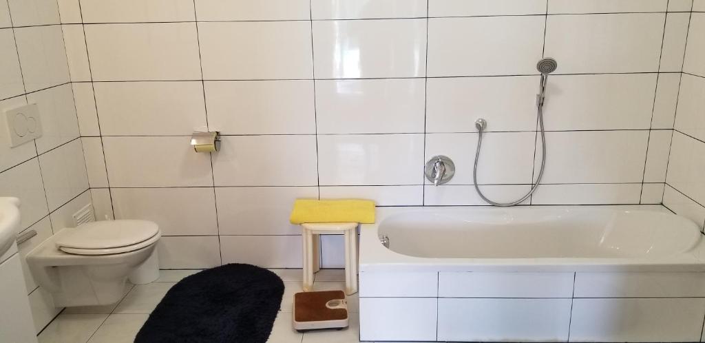 Koupelna v ubytování Haus Falkenstein