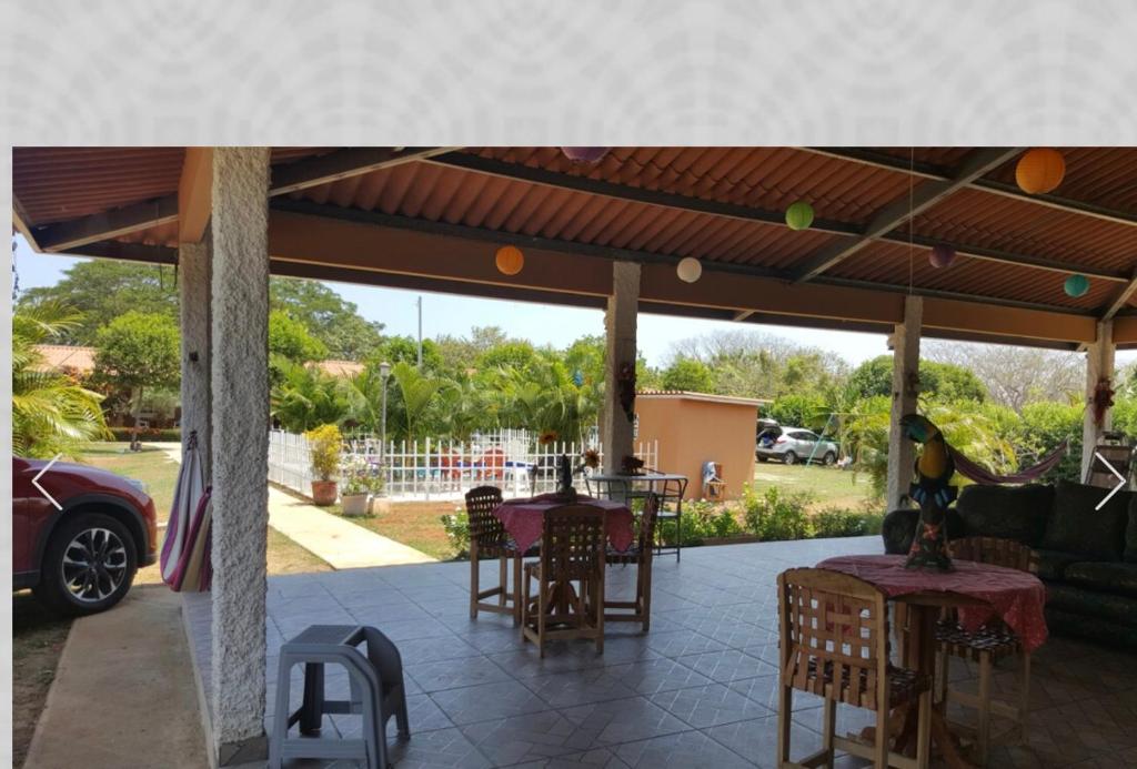 Restaurace v ubytování Cabañas Azuero