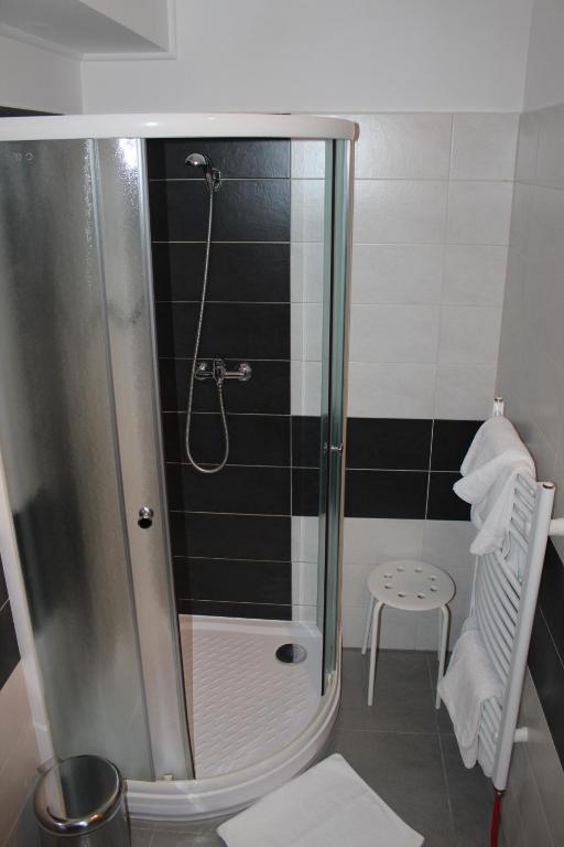 Koupelna v ubytování Hotel Berger
