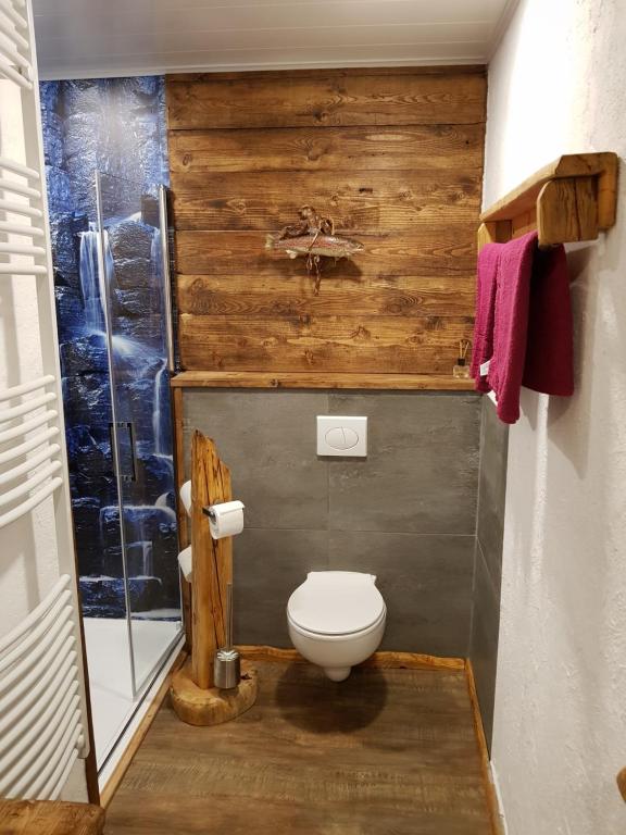 Koupelna v ubytování Ferienwohnung Woid Mandl