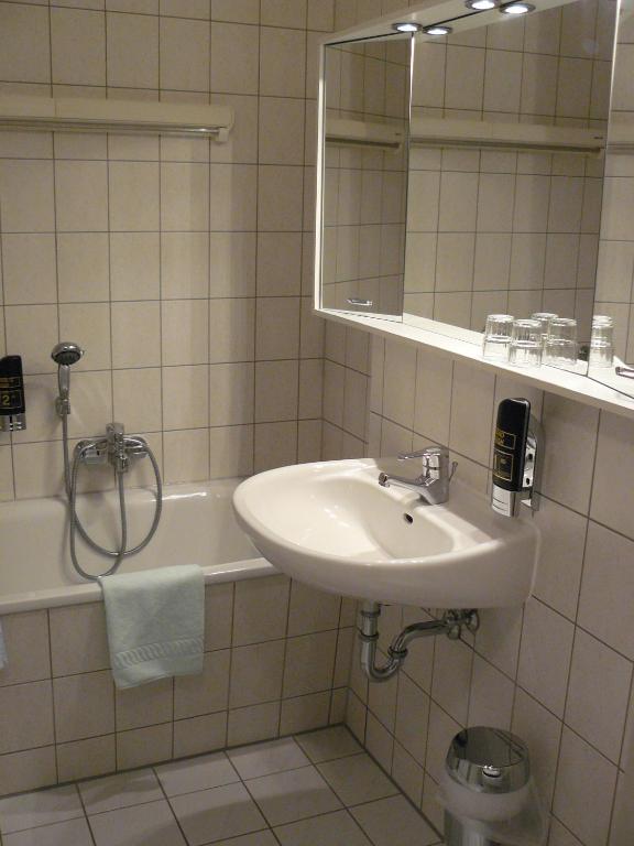 Koupelna v ubytování Hotel 7 Säulen GmbH