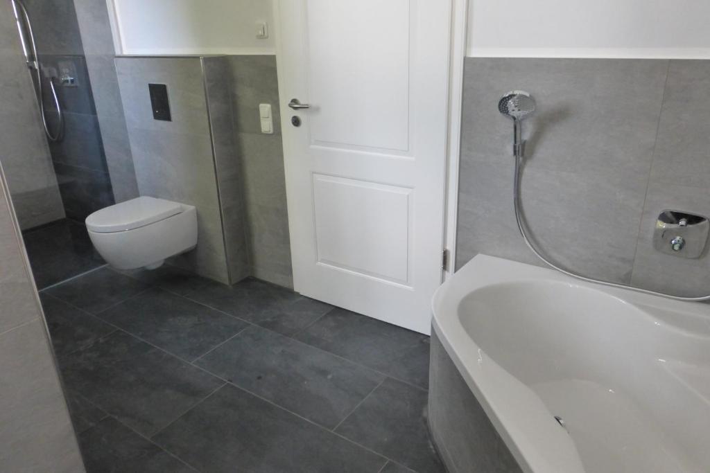 Koupelna v ubytování Ferienwohnung am Grölisbach