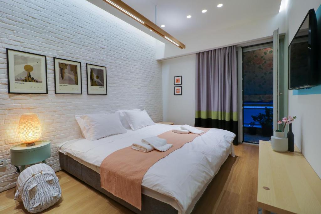 Posteľ alebo postele v izbe v ubytovaní Superior Central Apt|3min to Metro|AC|Netflix|iMac