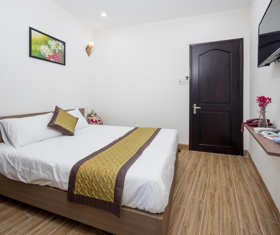 Postel nebo postele na pokoji v ubytování Fuji Hostel