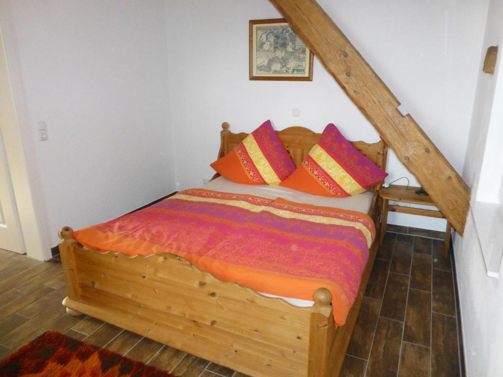 Postel nebo postele na pokoji v ubytování Lindenhof-Dangast