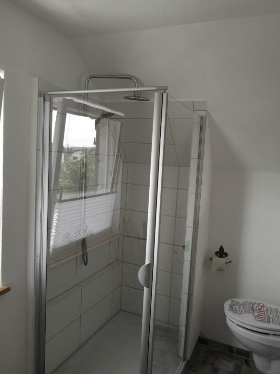 Koupelna v ubytování Ferienwohnung Beeden - zur Glasschmiede