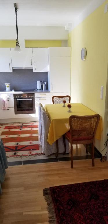 Kuchyň nebo kuchyňský kout v ubytování Haus Falkenstein