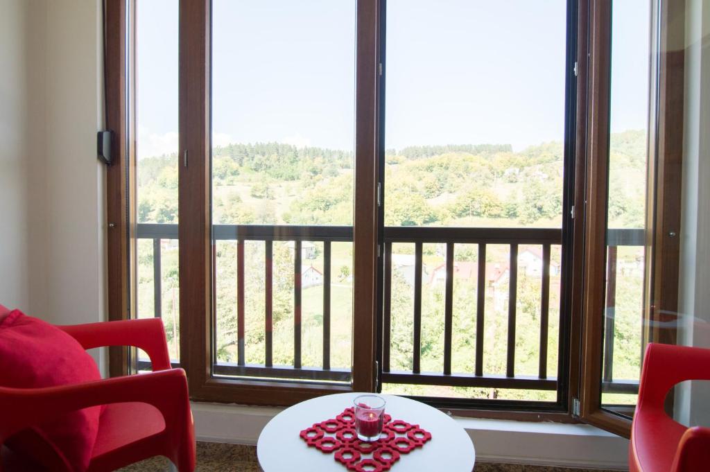 Balkón nebo terasa v ubytování Apartment Holiday