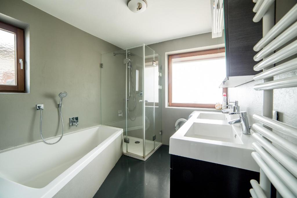 Koupelna v ubytování Apartment Eberharter