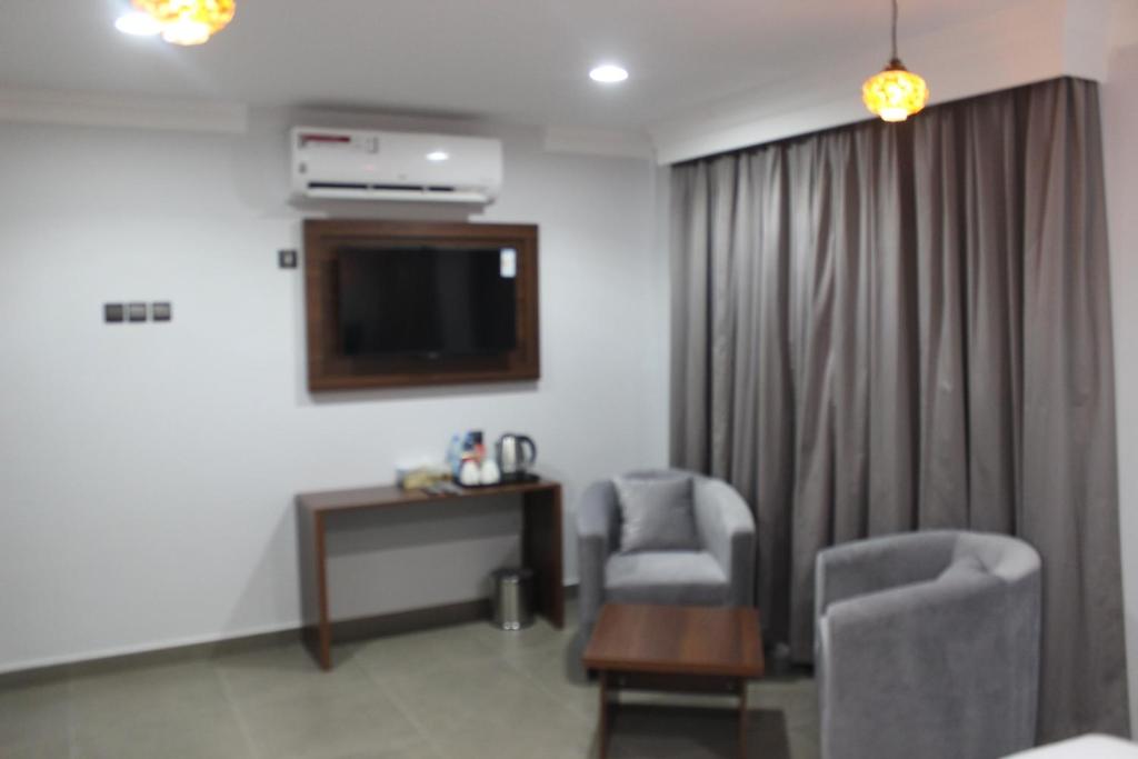 Posezení v ubytování MY HOTEL Nizwa Residence Hotel Apartments نزوى ريزيدنس للشقق الفندقيه
