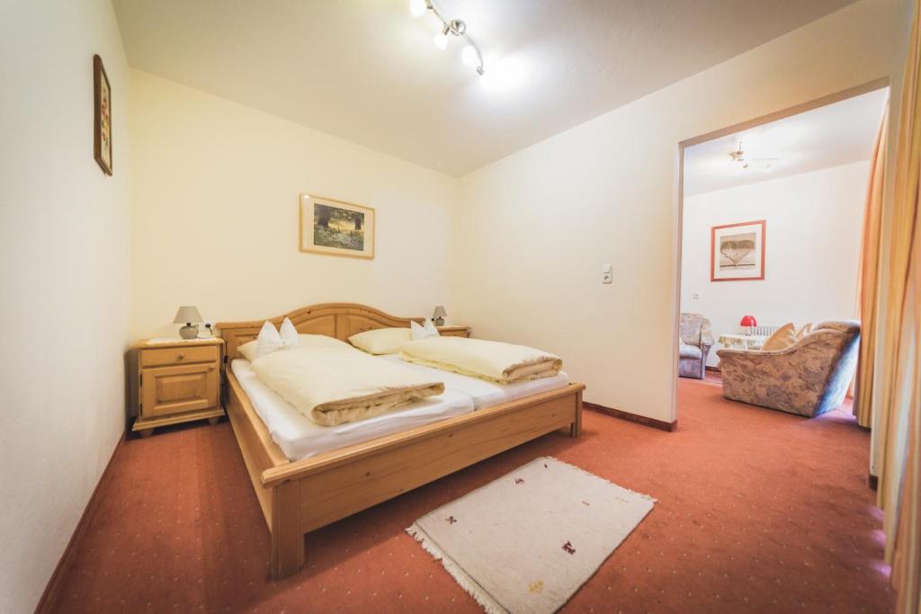 Postel nebo postele na pokoji v ubytování Haus Kristall