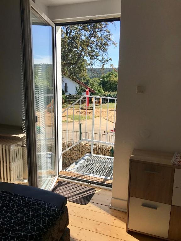 Balkón nebo terasa v ubytování Alte Schule 1
