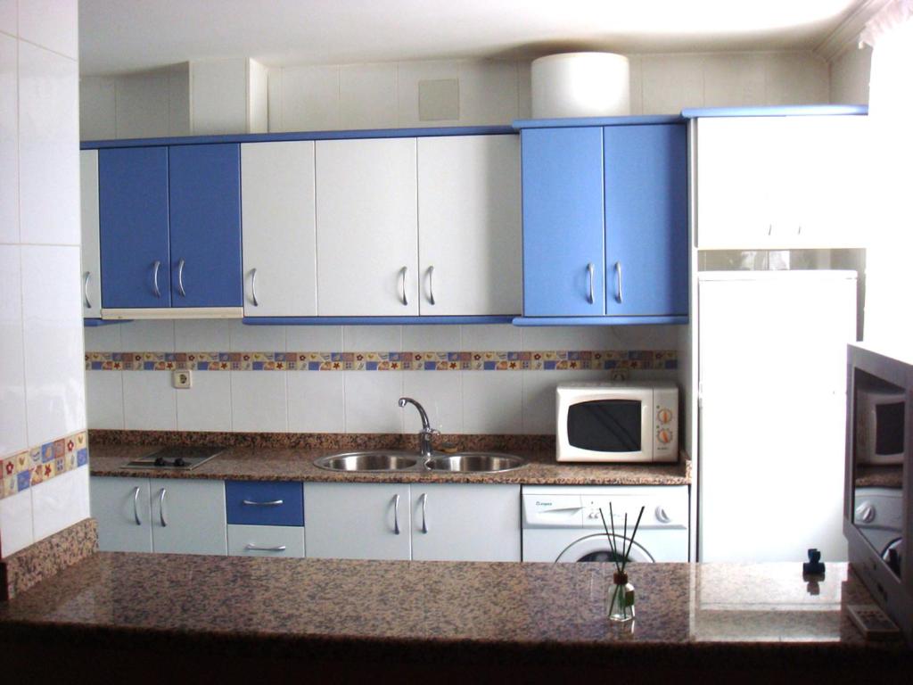 Kuchyň nebo kuchyňský kout v ubytování Apartamentos Azahar