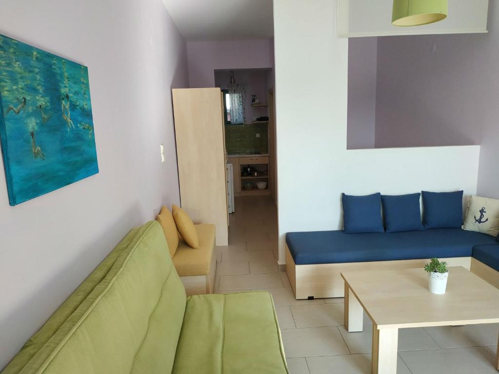 Posezení v ubytování Elina Apartments