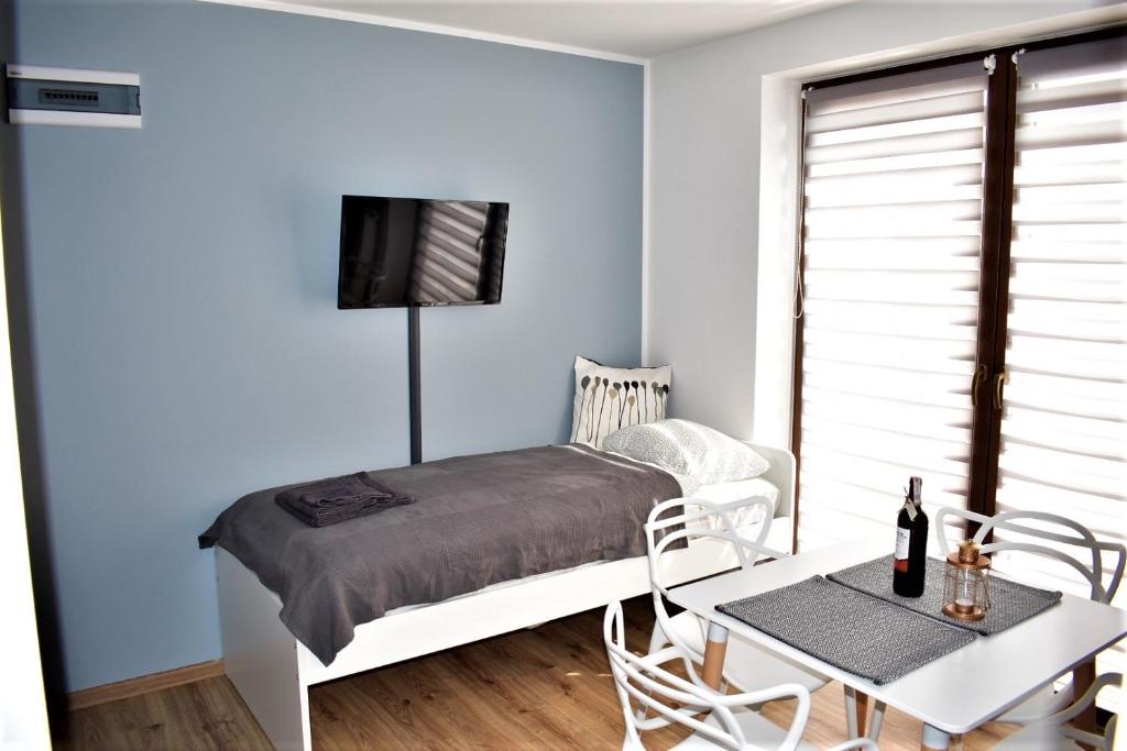 Posteľ alebo postele v izbe v ubytovaní Apartament Fibra Cortado