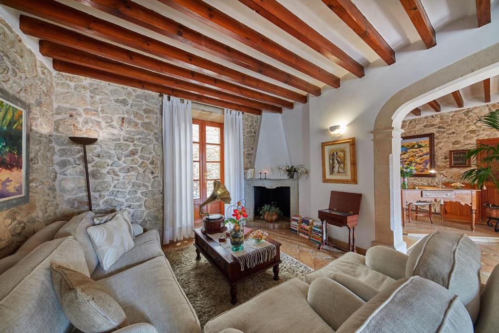 Zona de estar de Cas Comte Suites & Spa - Adults Only