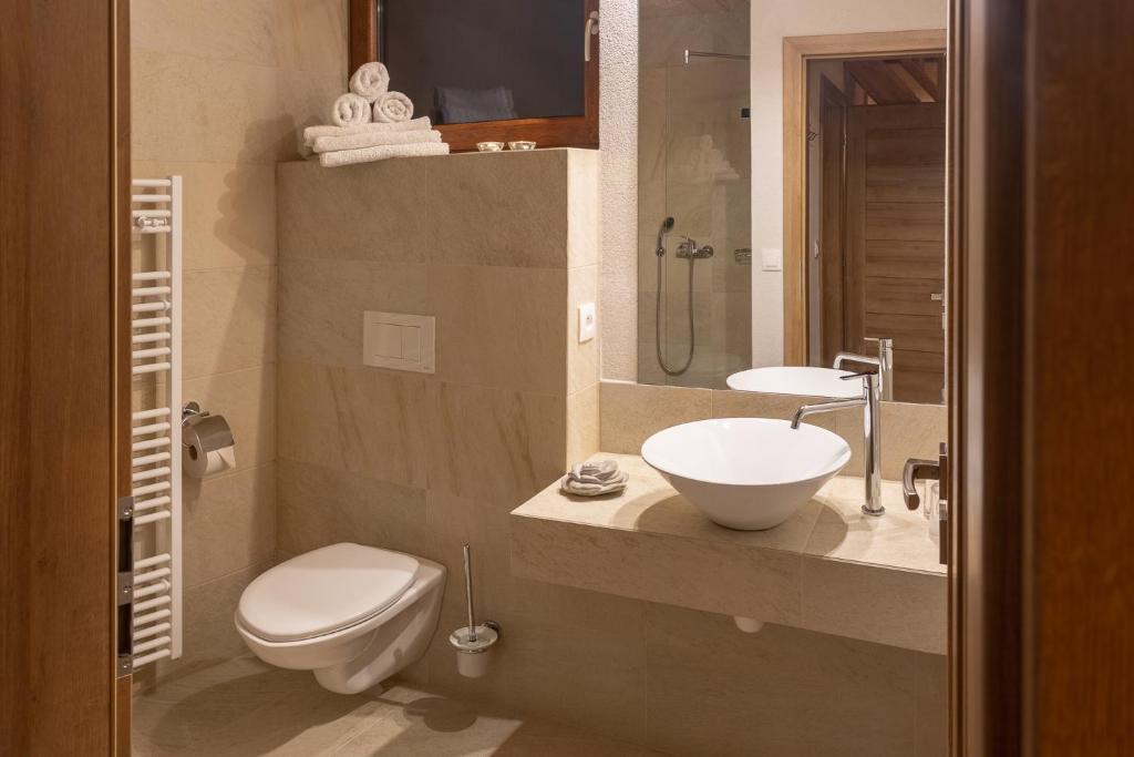 Koupelna v ubytování Apartmány a Štúdia Villa Flora