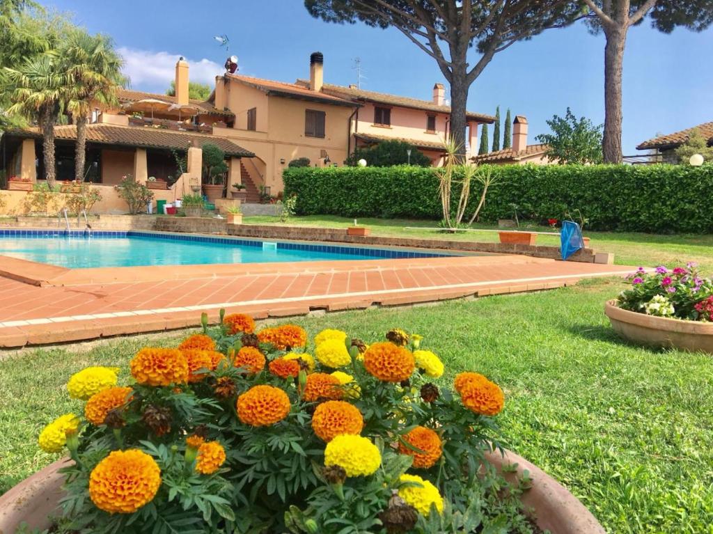 Bazén v ubytování Agriturismo TERRANERA nebo v jeho okolí