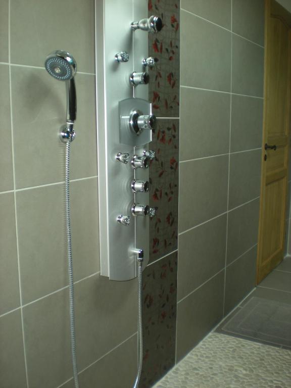 Koupelna v ubytování Manoir Larcouillet