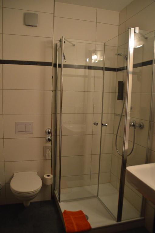 Koupelna v ubytování Hotel Walz