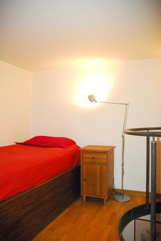 Postel nebo postele na pokoji v ubytování Luxurious Loft with Jacuzzi